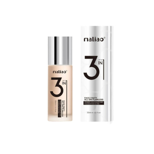 Maliao 3 In1 Face Finity All Day Flawless Primer, Concealer & Foundation All In 1 - BUDNE