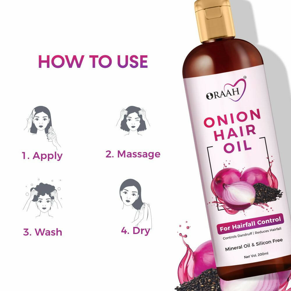 Oraah Beauty Care Combo (Onion Hair oil + Hair Mask + Ubtan Face Mask)