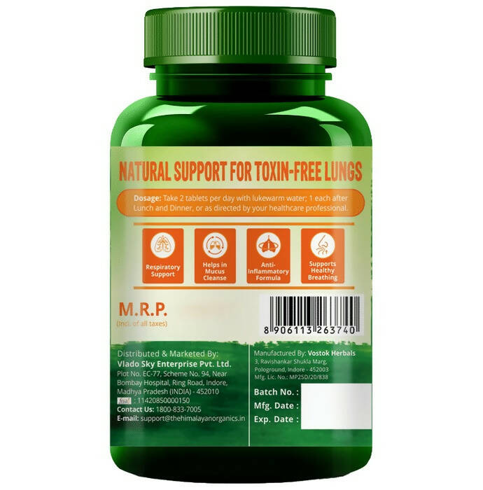 Himalayan Organics Plant Based Lung Detox Tablets