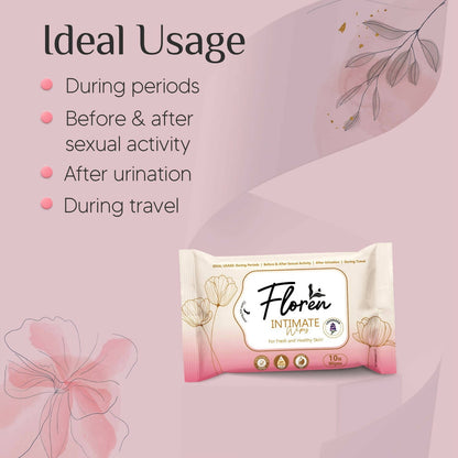 Floren Coconut Intimate Wipes