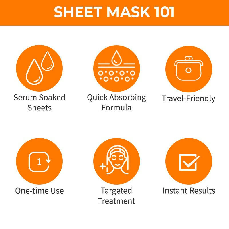 Nykaa Skin Secrets Indian Rituals Sandalwood + Orange Peel Sheet Mask For Glowing & Calm Skin