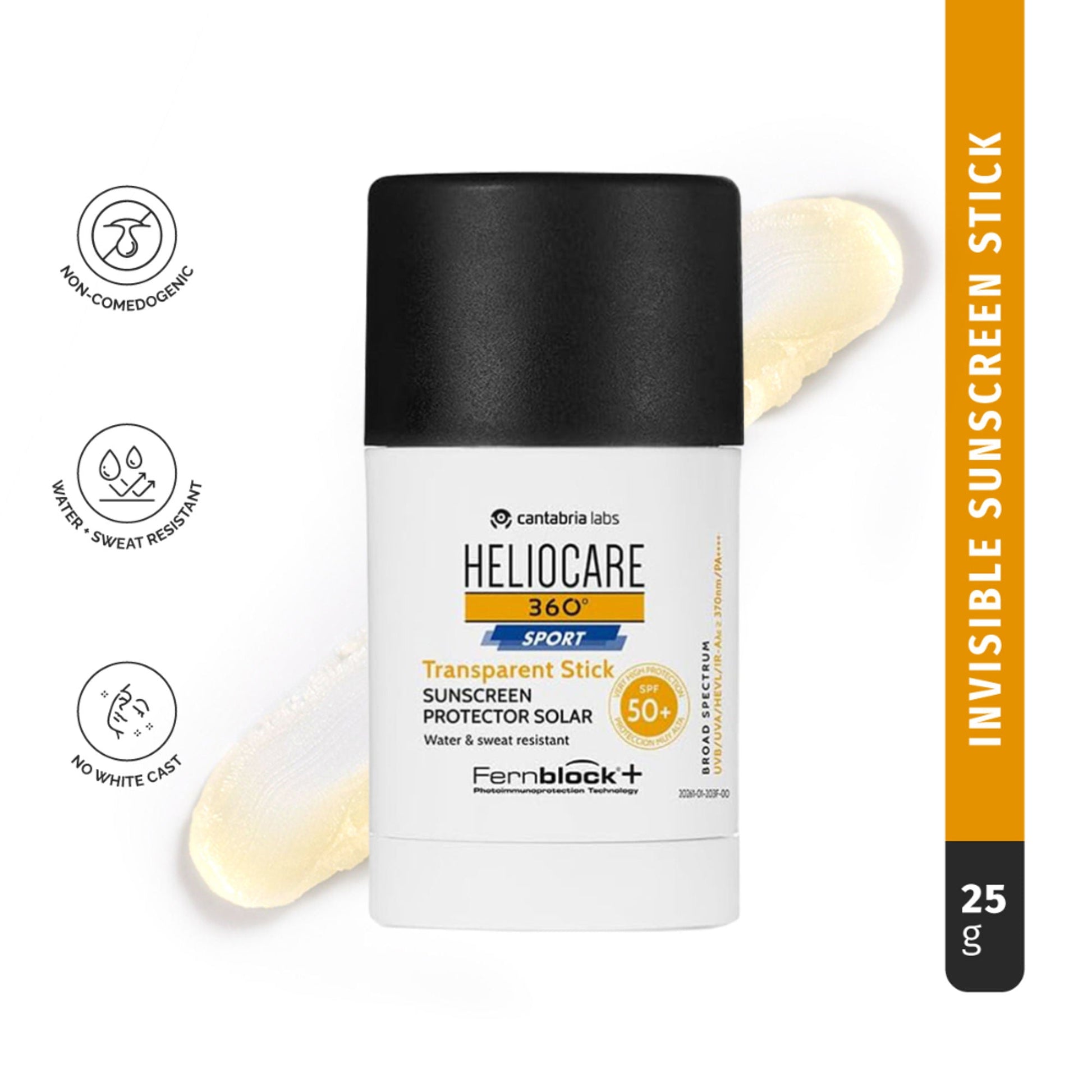 Heliocare 360 Sport Transparent Sunscreen Stick SPF 50+ - 25GM