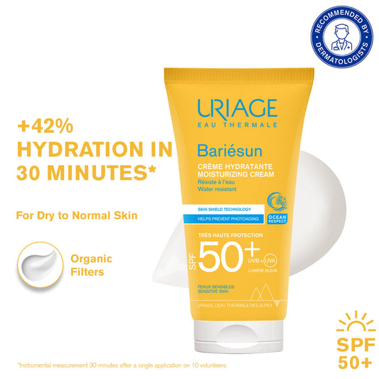Uriage Bariesun Moisturizing Sunscreen SPF50+ Prevents Sun Damage & Skin Aging Dermat Recommended