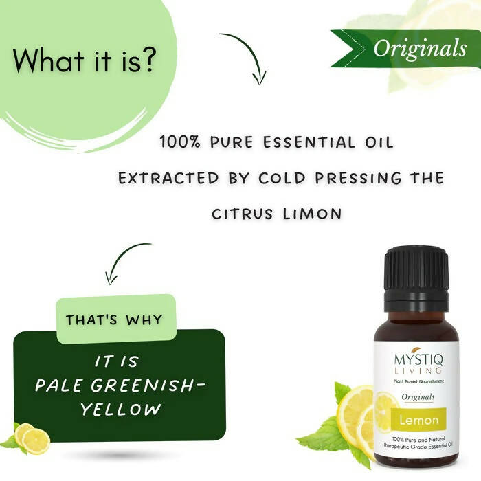 Mystiq Living Originals Lemon Essential Oil
