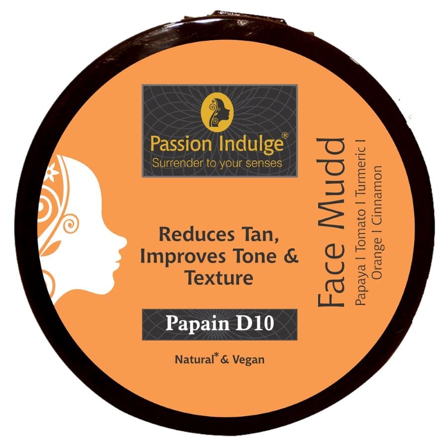 Passion Indulge Papain D10 Face Mudd Pack For Tan Removal