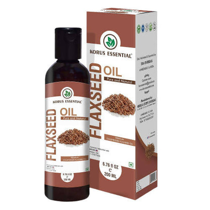 Korus Essential Cold Pressed Natural Flaxseed Oil