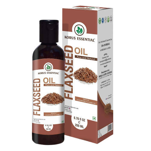 Korus Essential Cold Pressed Natural Flaxseed Oil
