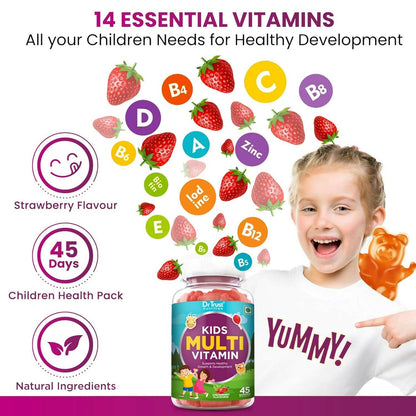 Dr Trust Nutrition Kids Multivitamin Gummies - Strawberry Flavor