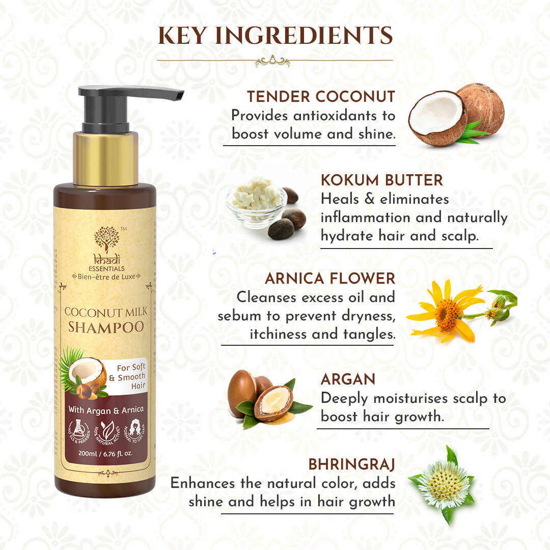 Khadi Essentials Coconut Milk Shampoo