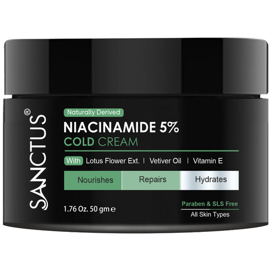 SANCTUS Moisturizing 5% Niacinamide Cold Cream - 100GM