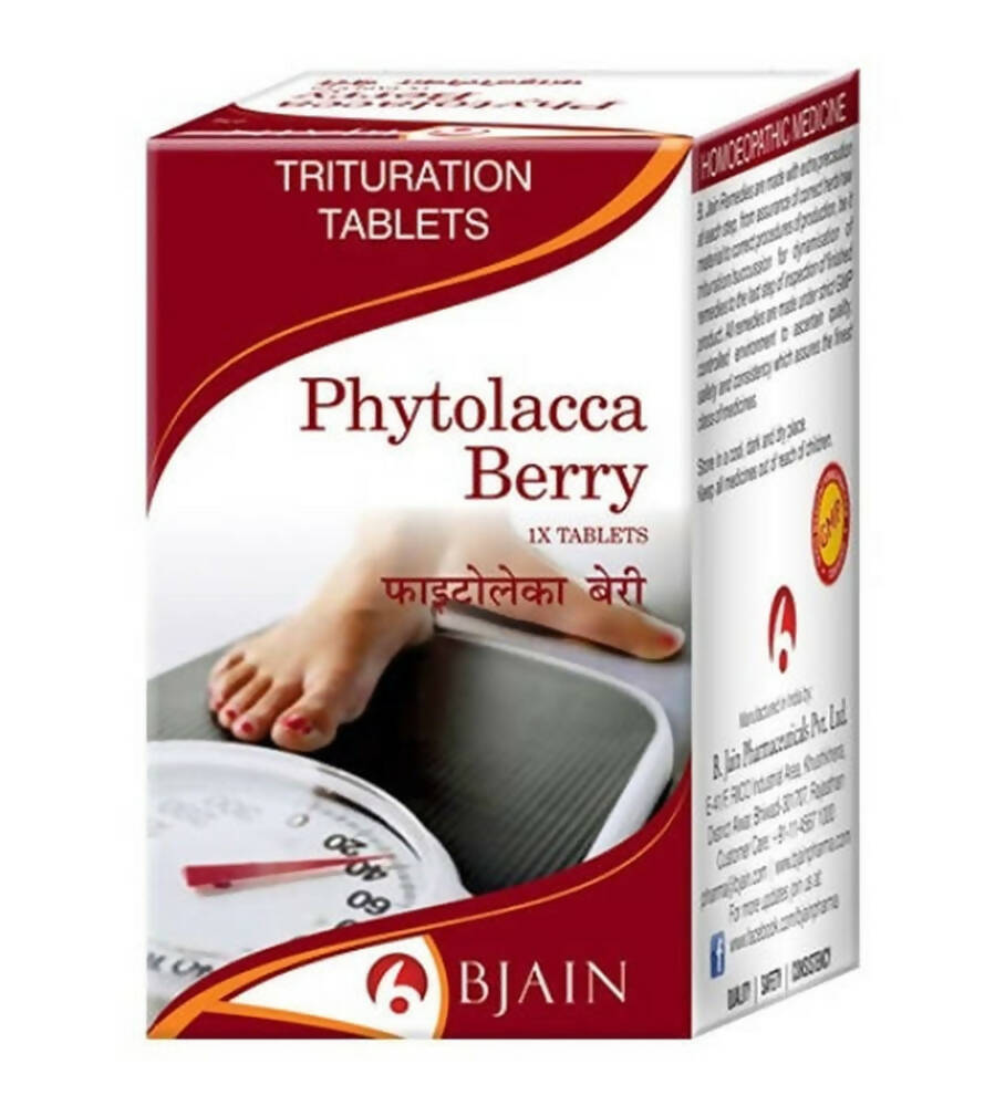 Bjain Homeopathy Phytolacca Berry Tablets - usa canada australia
