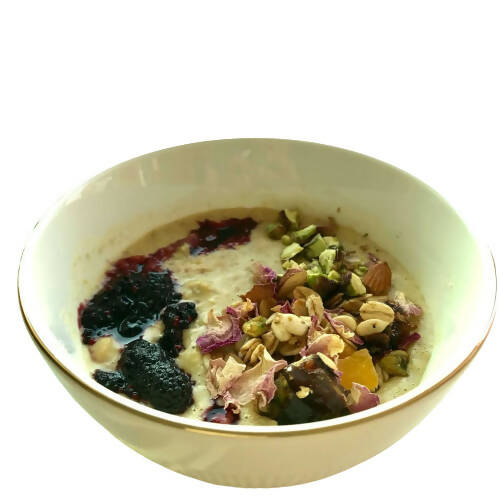 Thenibblebox Rose & Pistachio Almond flour Superfood Porridge Instant Breakfast Mix