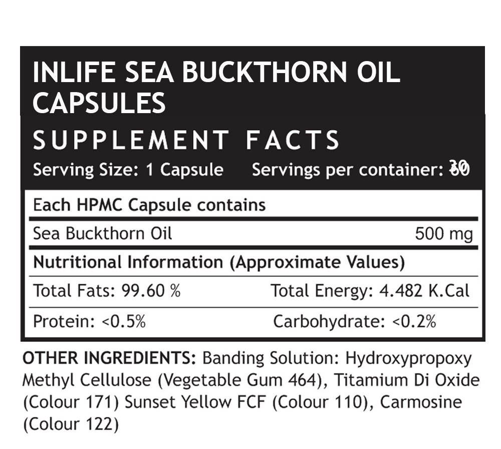 Inlife Sea Buckthorn Oil Capsules