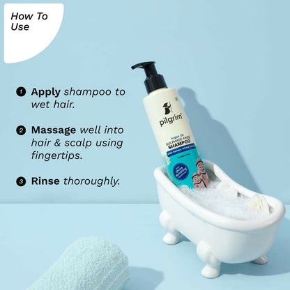Pilgrim Sulphate Free Shampoo For Dry Frizzy Hair With Korean White Lotus