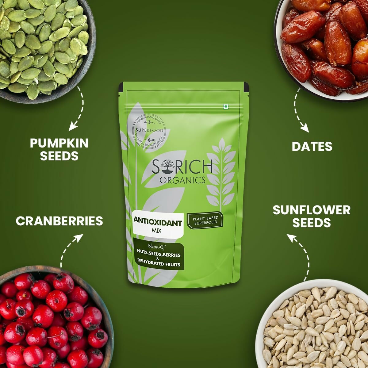 Sorich Organics Antioxidant Mix Nut Seed Berries