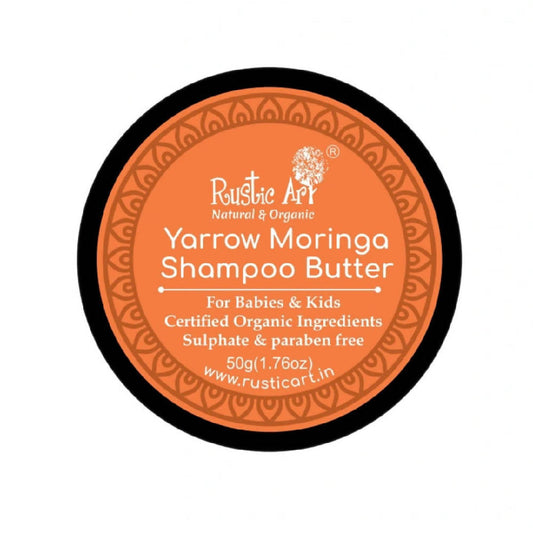 Rustic Art Yarrow Moringa Shampoo Butter - 50GM