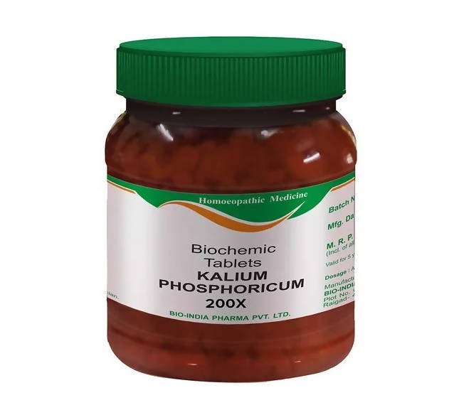 Bio India Homeopathy Kalium Phosphoricum Biochemic Tablets