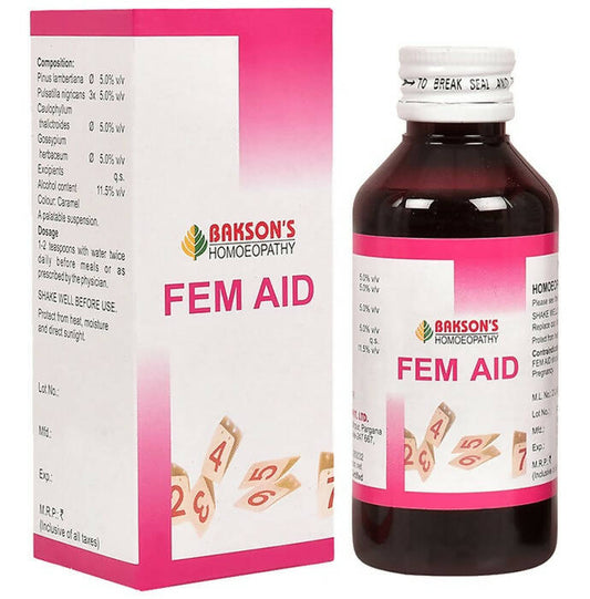 Bakson's Homeopathy Fem Aid Syrup - buy in USA, Australia, Canada