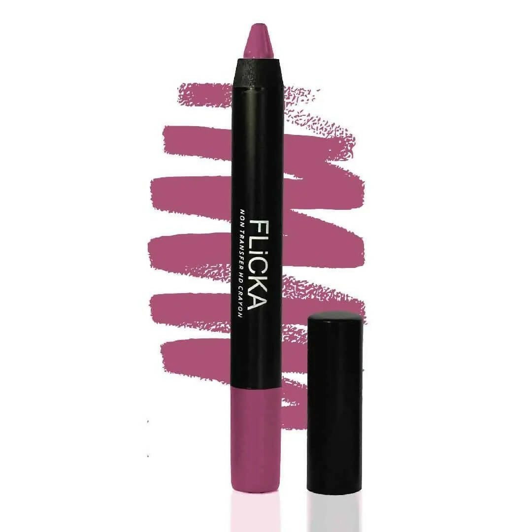 FLiCKA Lasting Lipsence Crayon Lipstick 04 I Am On Diet - Light Pink - BUDNE