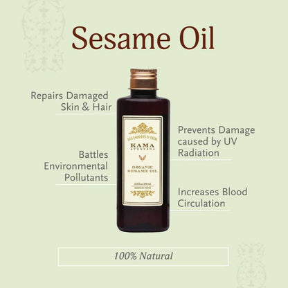 Kama Ayurveda Organic Sesame Oil 200ml