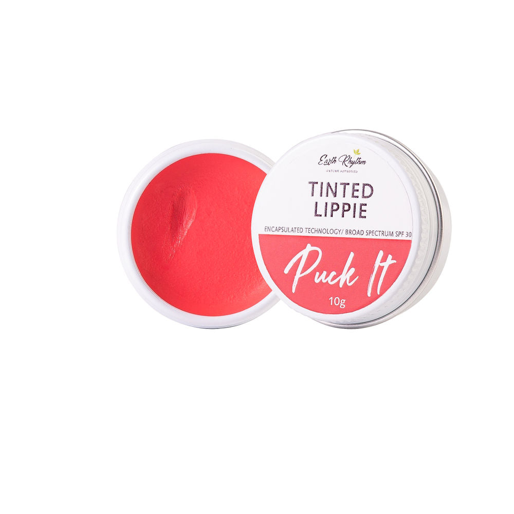 Earth Rhythm Tinted Lippie Puck It Lip Balm - Rose Bud