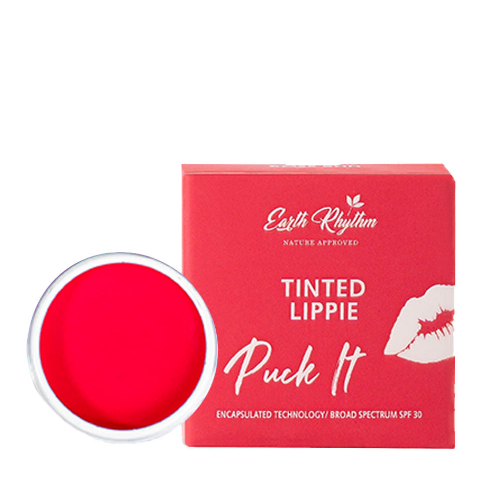 Earth Rhythm Tinted Lippie Puck It Lip Balm - Rose Bud