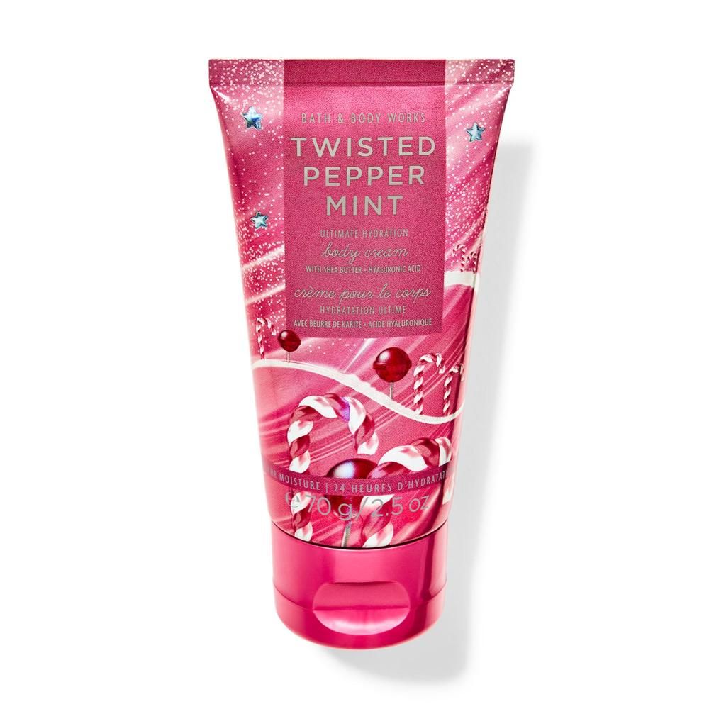 Bath & Body Works Twisted Peppermint Travel Ultimate Hydration Body Cream - 70GM