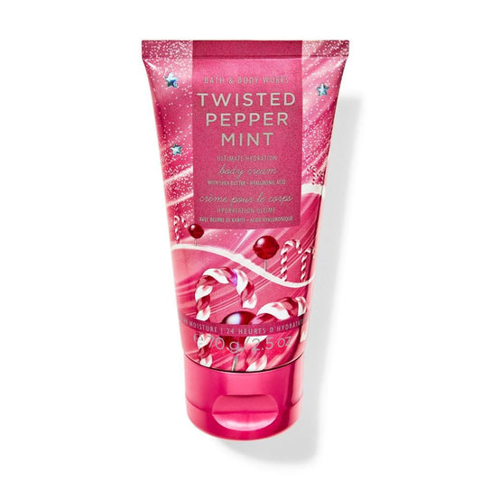 Bath & Body Works Twisted Peppermint Travel Ultimate Hydration Body Cream - 70GM