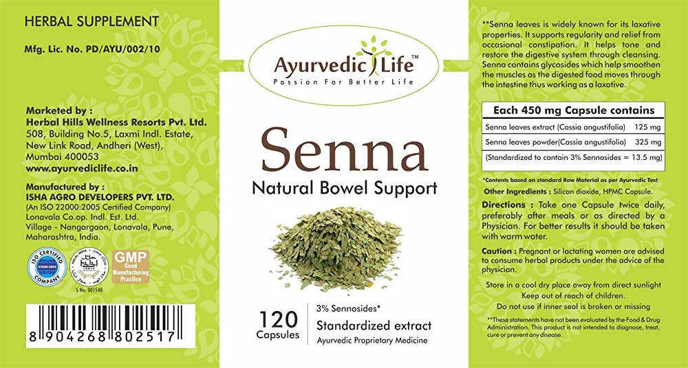 Ayurvedic Life Senna Capsules