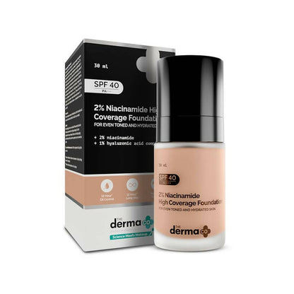 The Derma Co 2% Niacinamide High Coverage Foundation-01 Ivory - buy in USA, Australia, Canada