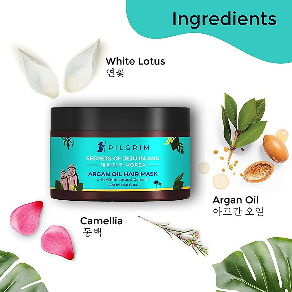 Pilgrim Argan Oil Hair Mask With White Lotus And Camellia