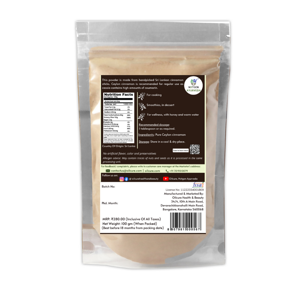 Nxtgen Ayurveda Ceylon Cinnamon Powder