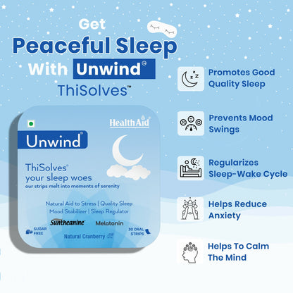 HealthAid Unwind ThiSolves Oral Strips