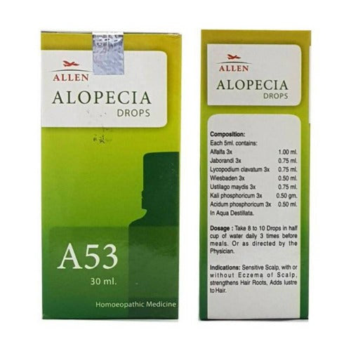 Allen Homeopathy A53 Alopecia Drops