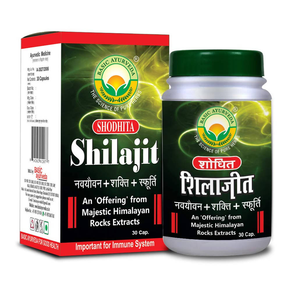 Basic Ayurveda Shodhita Shilajit Capsules