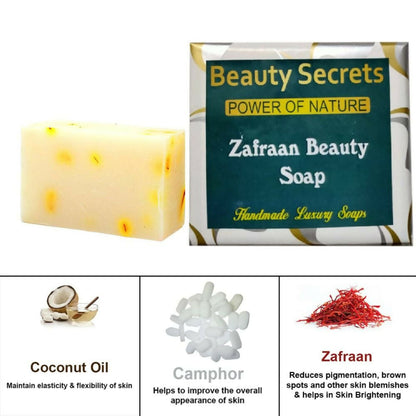 Beauty Secrets Cold Pressed Handmade Zafraan Crystal Glow Skin Whitening Soap