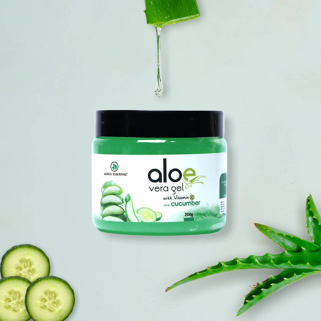 Korus Essential Aloe Vera Gel with Cucumber and Vitamin E