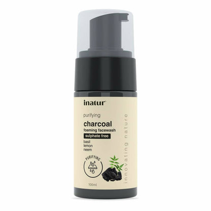 Inatur Charcoal Foaming Face Wash - usa canada australia