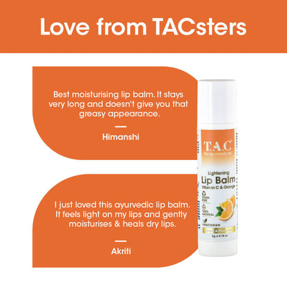TAC - The Ayurveda Co. Vitamin C & Orange Lip Balm