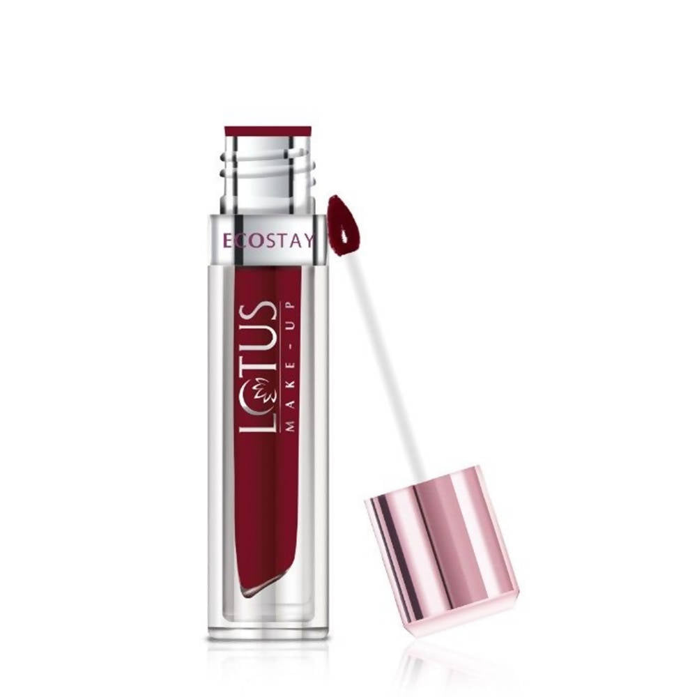 Lotus Make-Up Ecostay Matte Lip Lacquer - Wine Velvet (4 Gm)