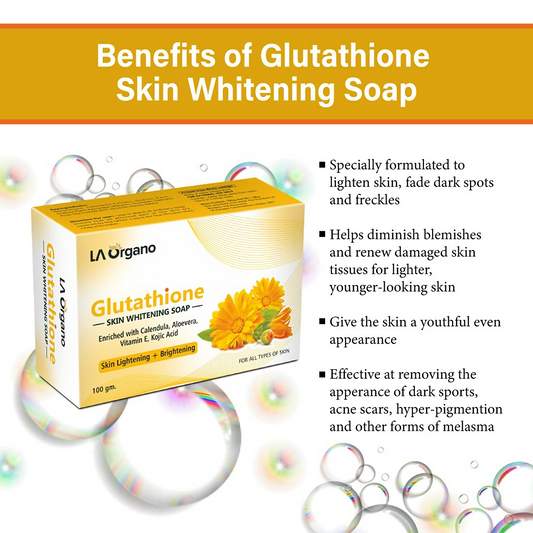 LA Organo Glutathione Calendula Skin Whitening Soap