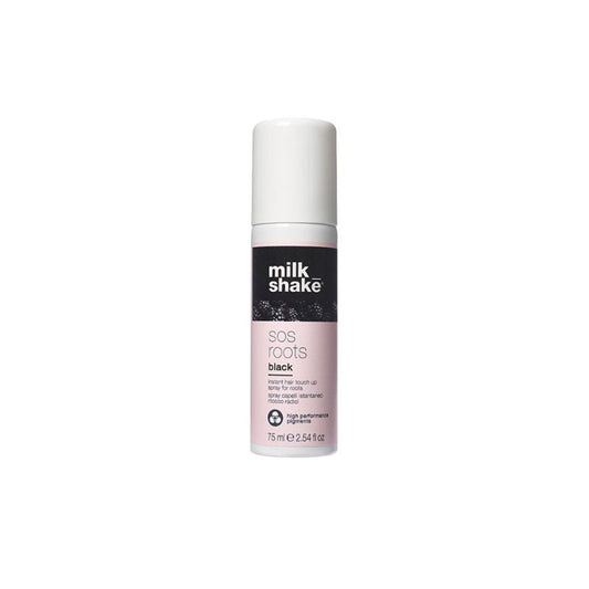 Milkshake Sos Roots Temporary Instant Root Touch-up, Ammonia-free Spray - Black - 75ML