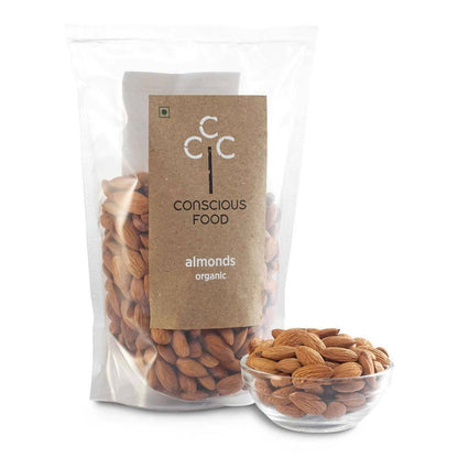 Conscious Food Organic Almonds (Badaam)