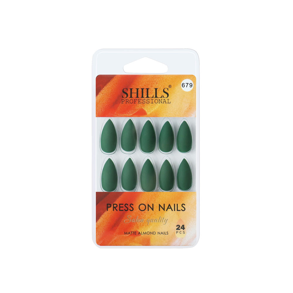 Shills Professional Reusable Press On Nails Sharp Almond - SPN679