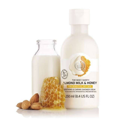 The Body Shop Almond Milk & Honey Soothing & Caring Shower Cream