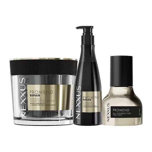 Nexxus Promend Repair Keratinizing Shampoo + Mask + Serum Combo - 480ML
