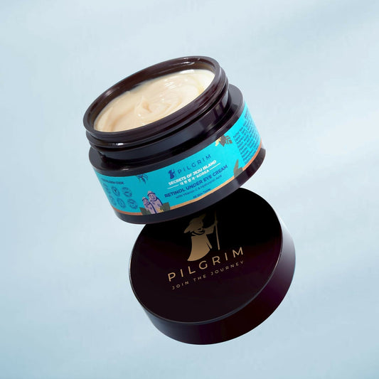 Pilgrim Korean Retinol Under Eye Cream with Vitamin C & Hyaluronic Acid For Dark Circles, Puffiness & Fine Lines