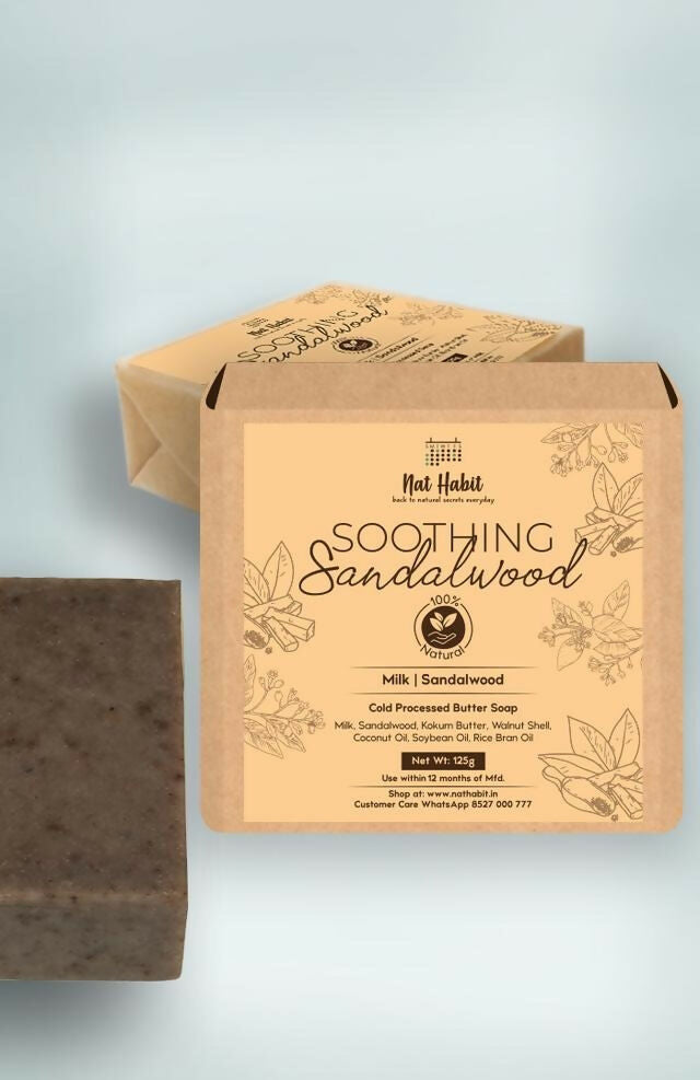 Nat Habit Cold Processed Soothing Sandalwood Soap