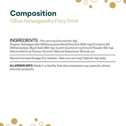 OZiva Ashwagandha Fizzy Drink Mix