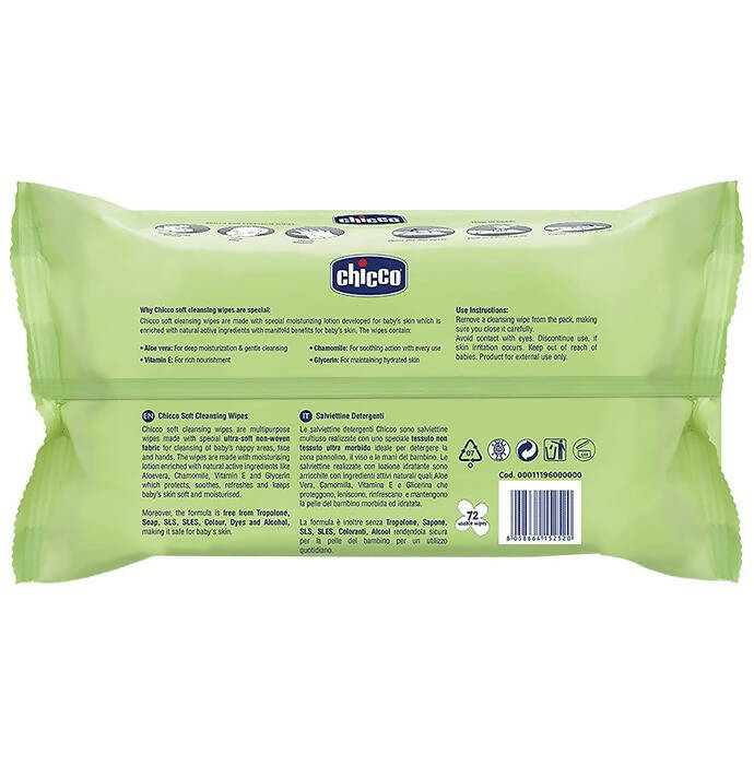 Chicco Baby Moments Soft Cleansing Wipes